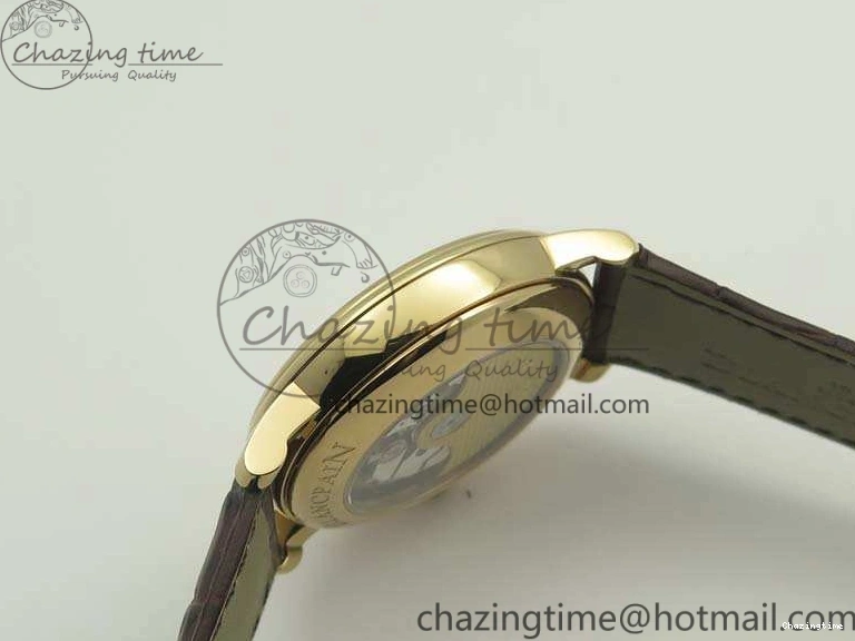 0519 Villeret 6669 RG HG 1:1 Best Edition White Dial On Leather Strap V UrbanStyle 8096